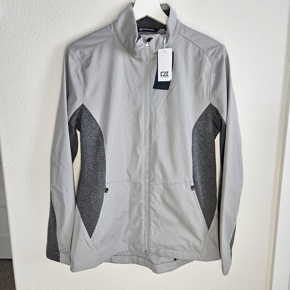 NWT!!!‎ Cutter & Buck Navigate Softshell Men's Full Zip Jacket, Size Medium - Picture 2 of 9